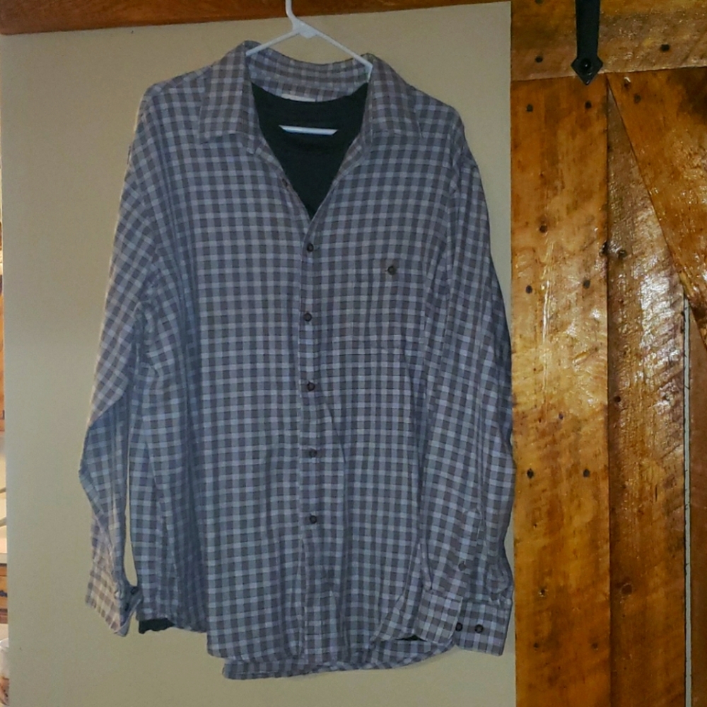 Mens Haggar layered button up